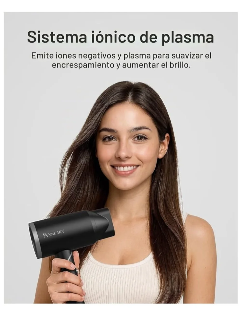 Amazon Black Compact Hair Dryer with Diffuser & Nozzle Attachments